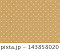 クラフト紙風ベクターイラスト・レトロな水玉の背景・濃 143858020