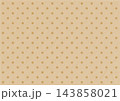 クラフト紙風ベクターイラスト・レトロな水玉の背景・淡 143858021