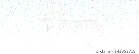 Falling snow background. Winter snowfall pattern texture. Particle blizzard wallpaper. Repeated flying snow flakes, ice dots or frozen specks backdrop for Christmas, New year decor. Vector 143858719
