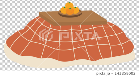 こたつとみかんの冬の暮らしイラスト 143859002