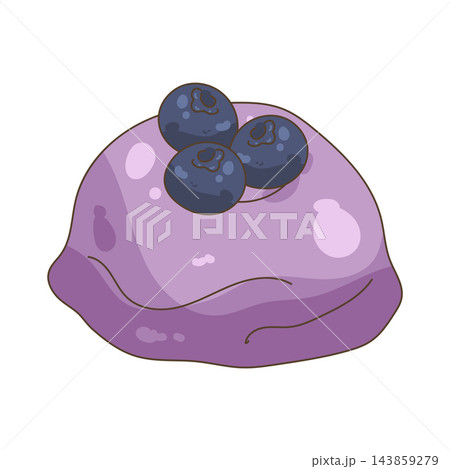 Illustration of blueberry ice cream Illustration of blueberry ice cream 143859279