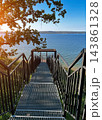 Stairs to the shore 143861328