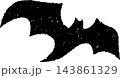 Bat Stamp Badge Grunge Style. Bat Illustration. Bat Stamp Style. Vector Illustration. Elements for design. Grunge Bat Textured Isolated on White Background. 143861329