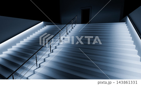 A wide, grand staircase 143861331