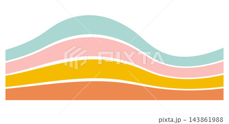 Modern wave divider for website headers and sections. Abstract retro striped shape. Dynamic border. Perfect template for web design projects and digital interfaces. Modern wave divider for website headers and sections. Abstract retro striped shape. Dynamic border. Perfect template for web design projects and digital interfaces. 143861988