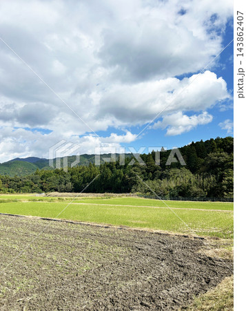 青空と田園風景 青空と田園風景 143862407