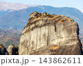 Meteora Greece high rock formations 143862611