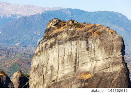 Meteora Greece high rock formations Meteora Greece high rock formations 143862611