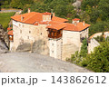 Meteora Greece Rousanou Monastery high angle view 143862612