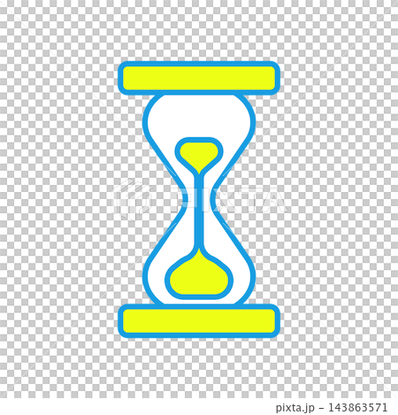 An icon illustration of an hourglass showing the passage of time. An icon illustration of an hourglass showing the passage of time. 143863571