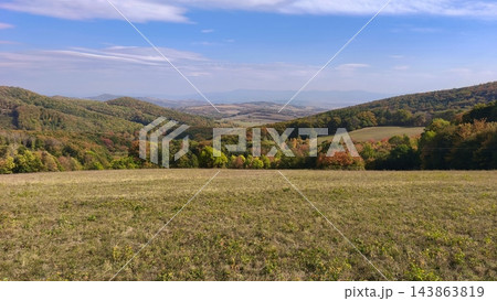 Autumn Landscape in White Carpathians Mountains, Czech Republic Autumn Landscape in White Carpathians Mountains, Czech Republic 143863819