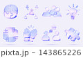 Hologram 3D glass business and teamwork icon set. Puzzle, networking, team, idea, cooperation, applause, chat. Glossy transparent interface elements for corporate design and web. 3D illustration Hologram 3D glass business and teamwork icon set. Puzzle, networking, team, idea, cooperation, applause, chat. Glossy transparent interface elements for corporate design and web. 3D illustration 143865226