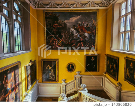 The Great Staircase of Sudbury Hall in Derbyshire England 143866820