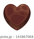 Illustration of Heart Shaped Chocolate 143867068
