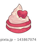 Illustration of Valentine's Day Dessert 143867074
