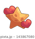 Illustration of Star Heart 143867080