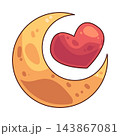 Illustration of Moon Love 143867081