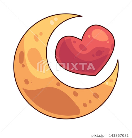Illustration of Moon Love Illustration of Moon Love 143867081