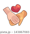 Illustration of Holding Hands 143867083