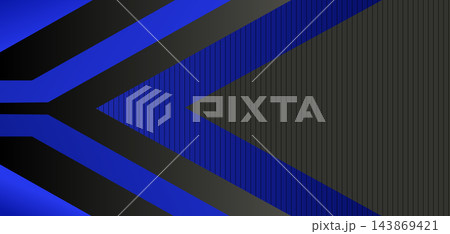 Abstract dark geometric background with blue angled chevron stripes and halftone texture for modern design Abstract dark geometric background with blue angled chevron stripes and halftone texture for modern design 143869421