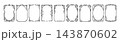 Frame set in vintage antique style, a rectangle border for a book cover with corner scroll elements. 143870602