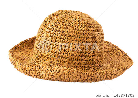 Straw Hat isolated on white background Straw Hat isolated on white background 143871805