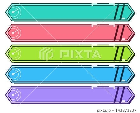 サイバー レーダースキャナー テロップ枠 5色セット サイバー レーダースキャナー テロップ枠 5色セット 143873237