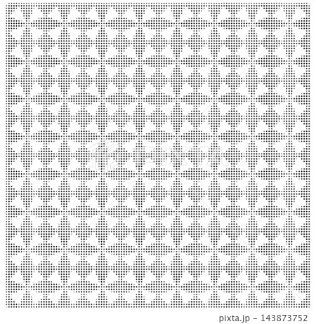 Star Diamond Shape Vector Halftone dotted geometric star and diamond tile...のイラスト素材 [143873752 ...