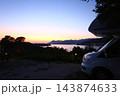 Motorhome Travel and Camping Holiday with Recreational Vehicle in Scenic Landscape Motorhome Travel and Camping Holiday with Recreational Vehicle in Scenic Landscape 143874633