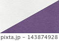 White paper texture two color background with dark violet diagonal split and copy space for template, banner, presentation 143874928