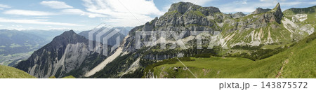 Panoramic mountain view, Rofan, Tyrol, Austria 143875572
