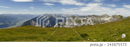 Panoramic mountain view, Rofan, Tyrol, Austria Panoramic mountain view, Rofan, Tyrol, Austria 143875573