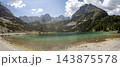 Panoramic landscape view, lake Seebensee, Tyrol, Austria 143875578