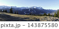 Panoramic landscape view, Zugspitze mountain, Bavaria, Germany 143875580