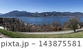 Panoramic view, lake Tegernsee, Bavaria, Germany 143875581