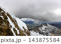 Panoramic landscape view, Nebelhorn mountain, Bavaria, Germany 143875584