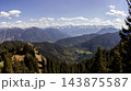 Panoramic landscape view, Laber mountain, Bavaria, Germany 143875587