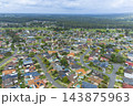 Aerial view of residential housing in the suburb of Glenmore Park 143875963