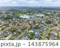 Aerial view of residential housing in the suburb of Glenmore Park 143875964