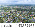 Aerial view of residential housing in the suburb of Glenmore Park 143875965