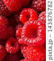 Close up of sweet red ripe raspberries pattern 143876782