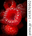 Close up of fresh ripe raspberries pattern background 143876902