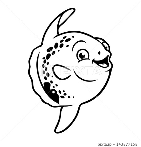mola-mola fish mascot logo 143877158