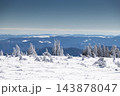 magic winter landscape with snowy fir trees 143878047