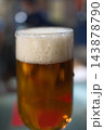 Cold Beer Served in a Glass Mug with Golden Color and Foam Cold Beer Served in a Glass Mug with Golden Color and Foam 143878790