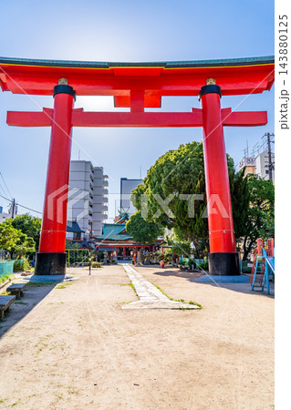 尼崎えびす神社 大鳥居(尼のえべっさん)別名:倉持戎大宮/ちぢみさん 尼崎えびす神社 大鳥居(尼のえべっさん)別名:倉持戎大宮/ちぢみさん 143880125
