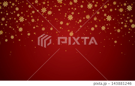 Elegant christmas background with golden snowflakes Elegant christmas background with golden snowflakes 143881246