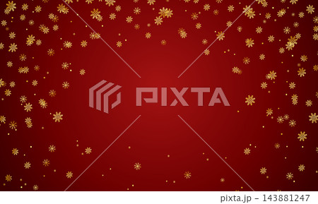Elegant christmas background with golden snowflakes Elegant christmas background with golden snowflakes 143881247