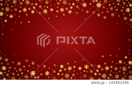 Elegant christmas background with golden snowflakes Elegant christmas background with golden snowflakes 143881248