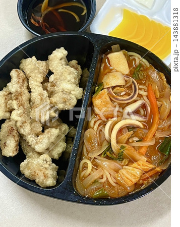 A classic Korean-Chinese combo of jajangmyeon with thick, chewy noodles coated in rich black bean sauce, served alongside crispy tangsuyuk, deep-fried pork with sweet and sour sauce. A classic Korean-Chinese combo of jajangmyeon with thick, chewy noodles coated in rich black bean sauce, served alongside crispy tangsuyuk, deep-fried pork with sweet and sour sauce. 143881318